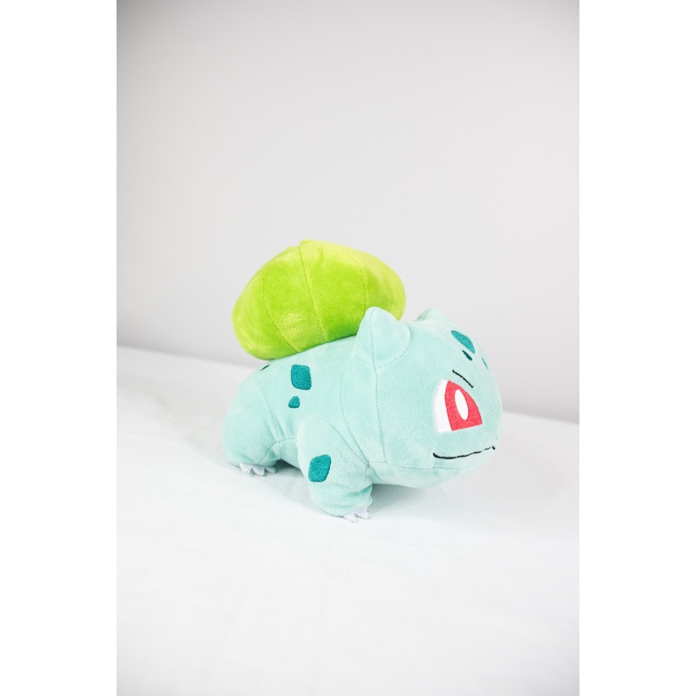 Pokemon Bulbasaur Plush Toy Green Excellent Embroidered Soft Stuffed